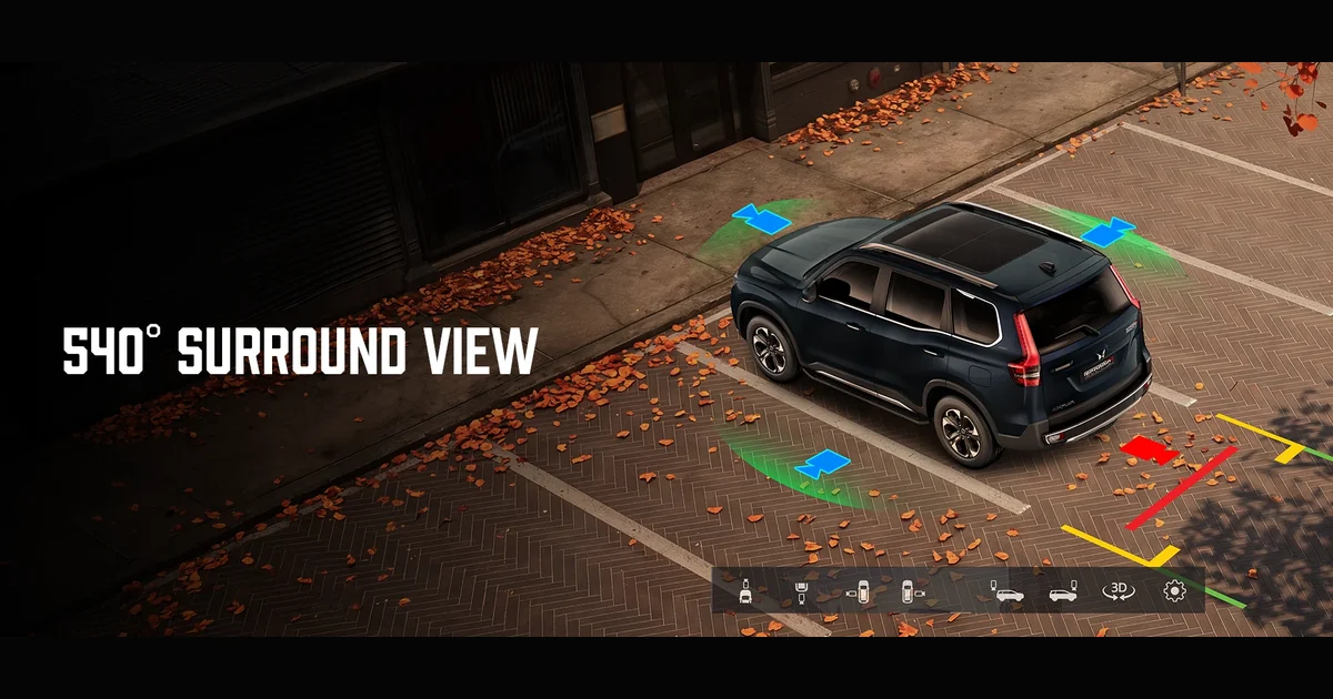 Mahindra Scorpio-N 540-degree surround view camera system
